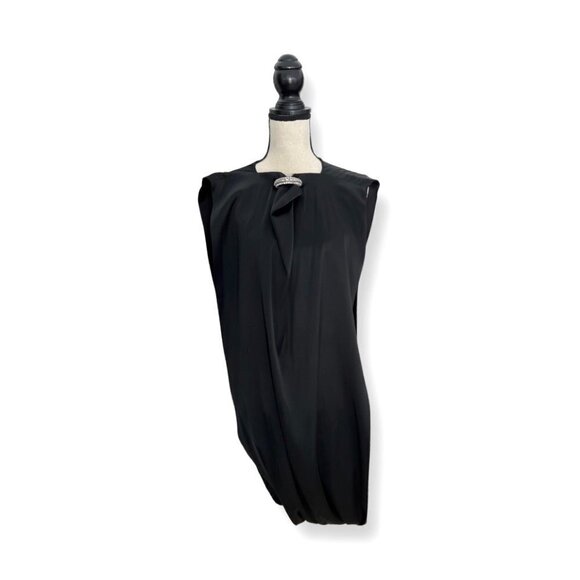 Givenchy black satin cape / top size 36 - Picture 1 of 9